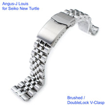 Angus-J Louis Stainless 316L Steel Watch Bracelet for Seiko New Turtle www.watchoutz.com