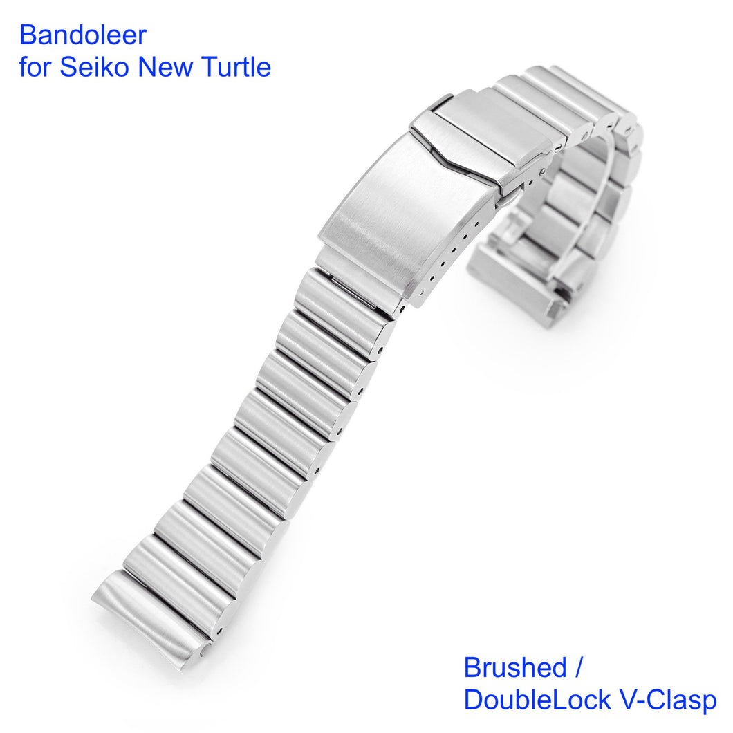Bandoleer Stainless 316L Steel Watch Bracelet for Seiko