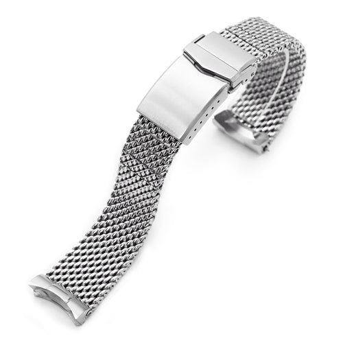 Massy Mesh Stainless 316L Steel Watch Bracelet for Seiko