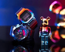 Casio G-Shock X MEDICOM TOY BE@RBRICK 2021 "Shanghai Night" GM-5600SN & GM-110SN Full Set www.watchoutz.com