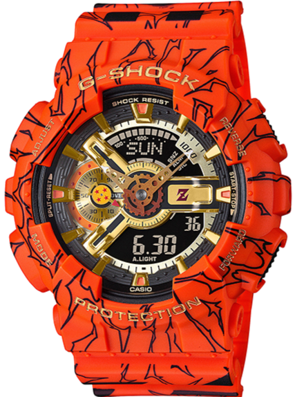 CASIO G-SHOCK DRAGON BALL Z LIMITED EDITION GA-110JDB-1A4 watchoutz.com