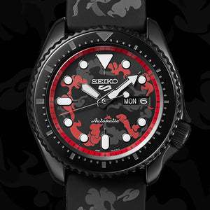 Seiko 5 Sports X ONE PIECE "Monkey D. Luffy" Automatic Street Series Limited Edition SRPH65K1 www.watchoutz.com 