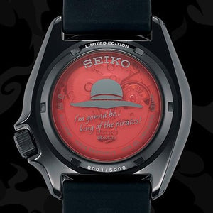 Seiko 5 Sports X ONE PIECE "Monkey D. Luffy" Automatic Street Series Limited Edition SRPH65K1 www.watchoutz.com 