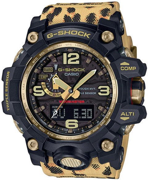 Casio G-Shock Mudmaster Solar Triple Sensor Love The Sea And The Earth 2019 Special Edition Leopard GWG-1000WLP-1A www.watchoutz.com