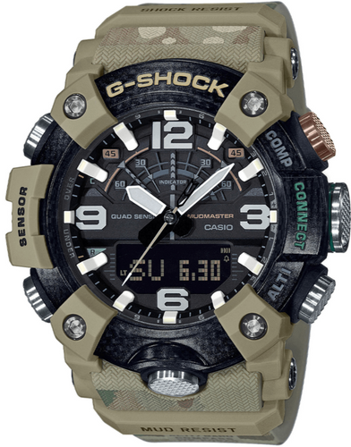 Casio G-shock British Army Master of G Mudmaster GGB100BA-1A GG-B100BA-1ADR Camouflage Carbon Fiber www.watchoutz.com