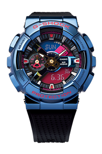 Casio G-Shock X BE@RBRICK 400% "Shanghai Night" Metal Covered Bezel GM-110SN-2APFB www.watchoutz.com