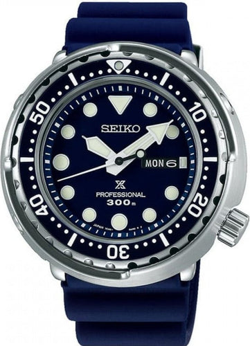 Seiko Prospex Marine Master Quartz Professional 300M Diver New Blue Tuna SBBN043 www.watchoutz.com