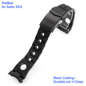 Rollball Stainless 316L Steel Watch Bracelet for Seiko