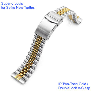 Super-J Louis Stainless 316L Steel Watch Bracelet for Seiko