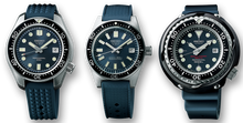 SEIKO PROSPEX DIVER'S WATCH 55TH ANNIVERSARY SPECIAL COMMEMORATIVE BOX. Includes SLA037, SLA039, and SLA041 models. Celebrate 55 years of Seiko's excellence in dive watches with this special edition set. Featuring a robust design, superior functionality, and timeless style, these watches are perfect for diving enthusiasts and collectors alike. Available now at Watchoutz.com: fast shipping, exceptional customer service, and a seamless shopping experience, only with Watchoutzinternational